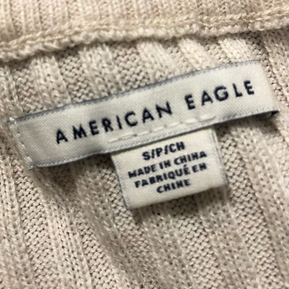 AMERICAN EAGLE Ribbed Henley Sweater - Picture 5 of 5